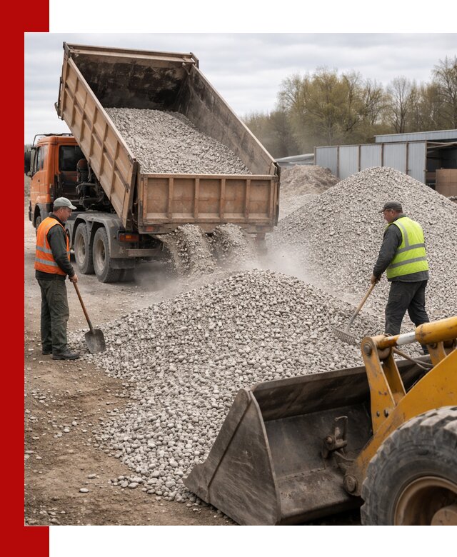 Доломитовый щебень фракции 5-20 с доставкой в ессентуках