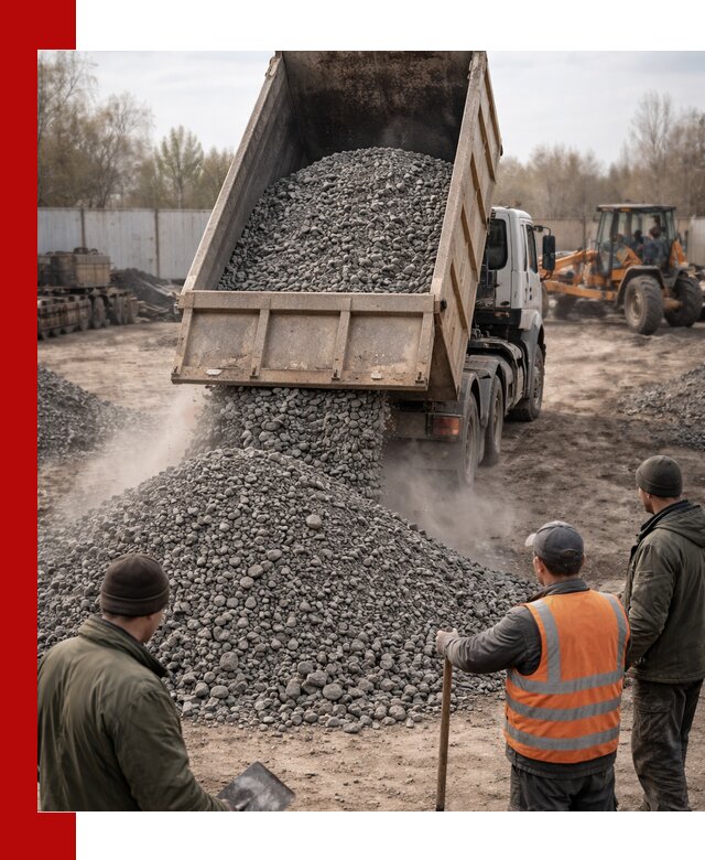 Доставка шлакового щебня в удобные сроки по выгодной цене в ессентуках