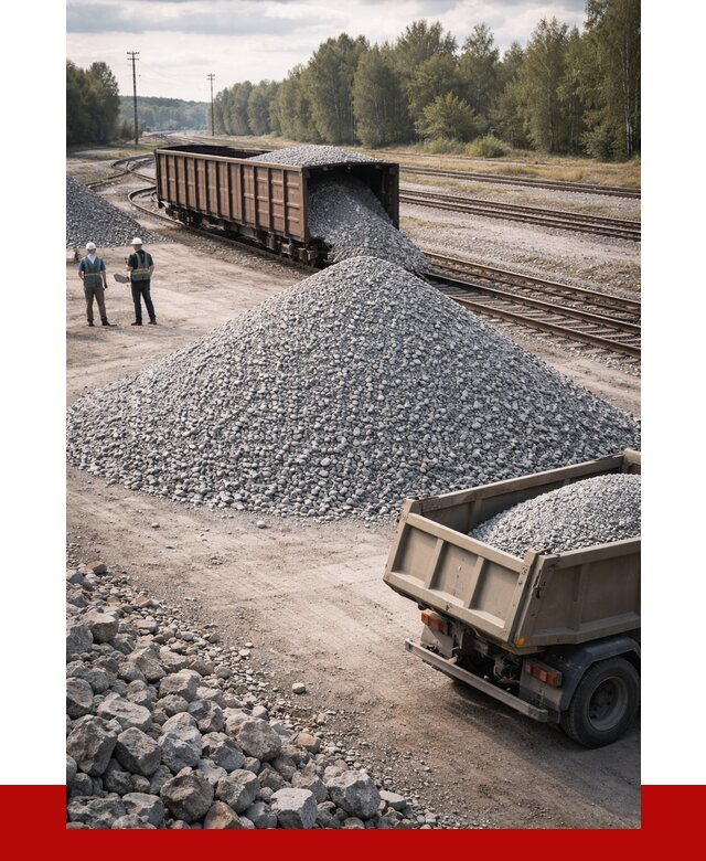Железнодорожный щебень 20-60 в ессентуках от 1733 р. | ПРОНЕРУДСсн
