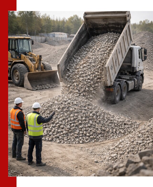 Вторичный щебень фракция 40–70 доставка в ессентуках