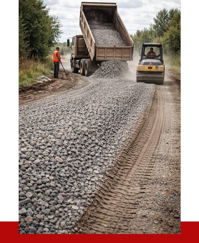 Щебень для отсыпки дороги в ессентуках от 2753 р. ПРОНЕРУДСсн