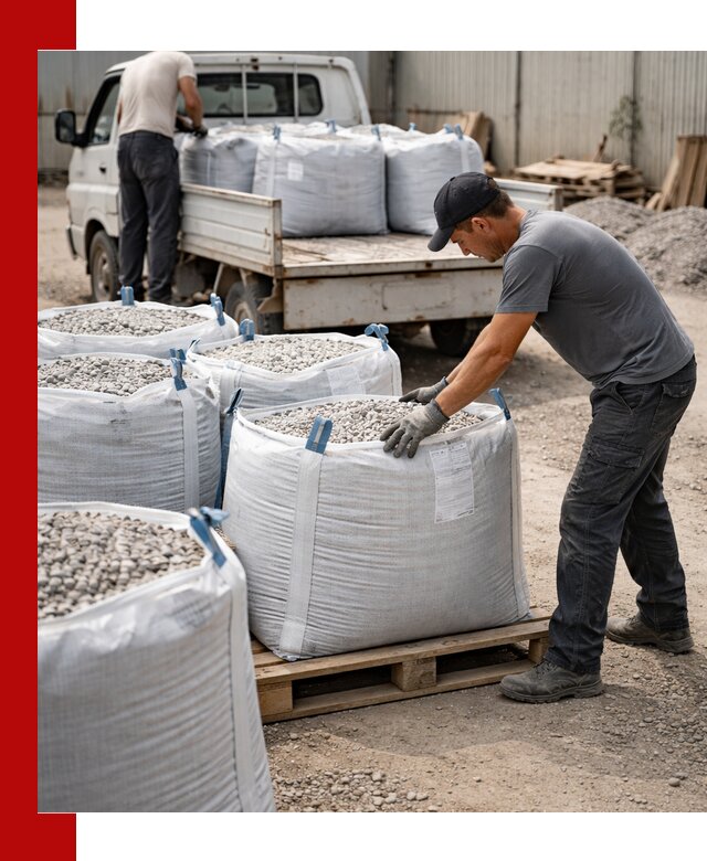Доставка щебня в мешках по выгодным ценам в ессентуках