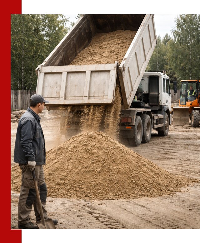 Доставка и продажа песка с разгрузкой в ессентуках