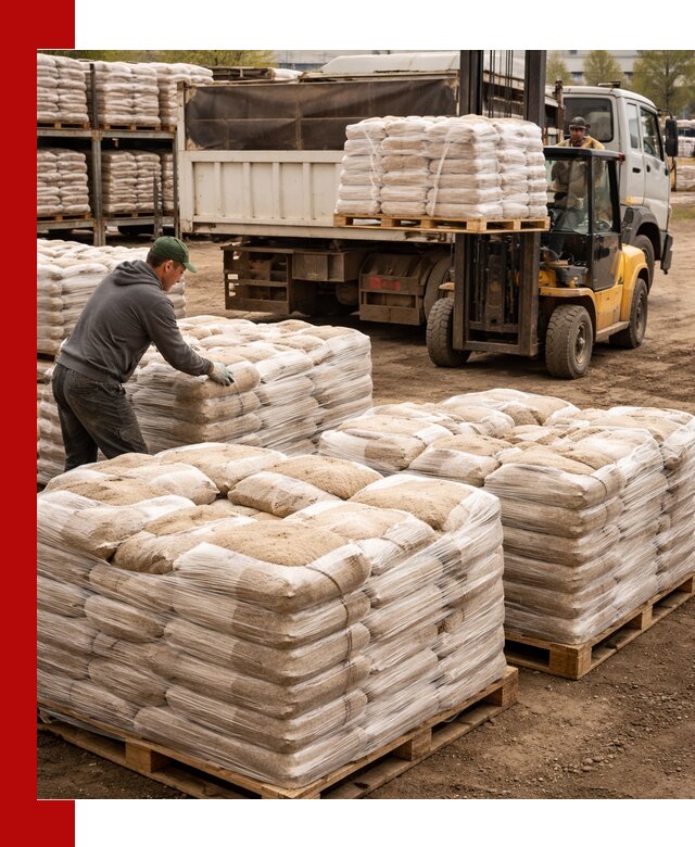 Карьерный песок в мешках с доставкой в ессентуках