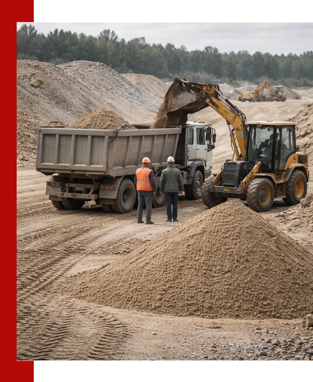 Карьерный среднезернистый песок с доставкой в ессентуках