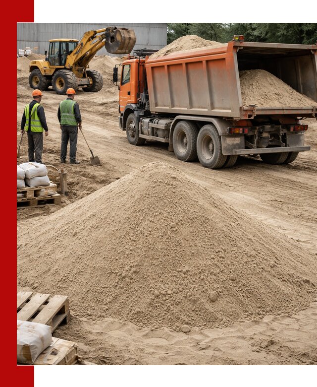 Доставка и продажа мытого речного песка в ессентуках