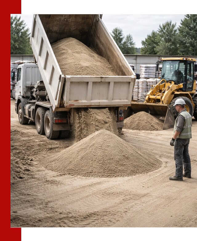 Поставка и доставка песка для бетона в ессентуках
