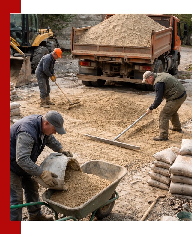 Поставка песка для стяжки в ессентуках с быстрой доставкой