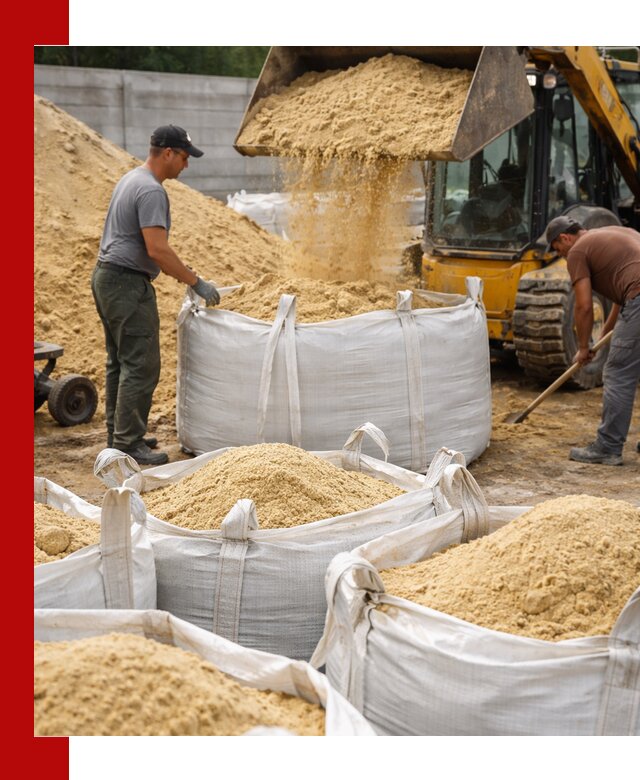 Поставка качественного песка для кладки в ессентуках