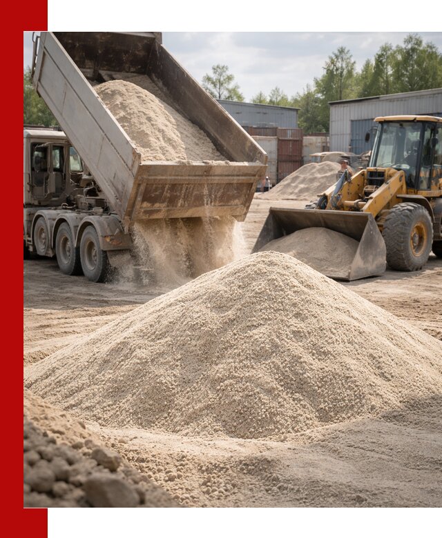 Кварцевый песок с доставкой в ессентуках для строительных работ