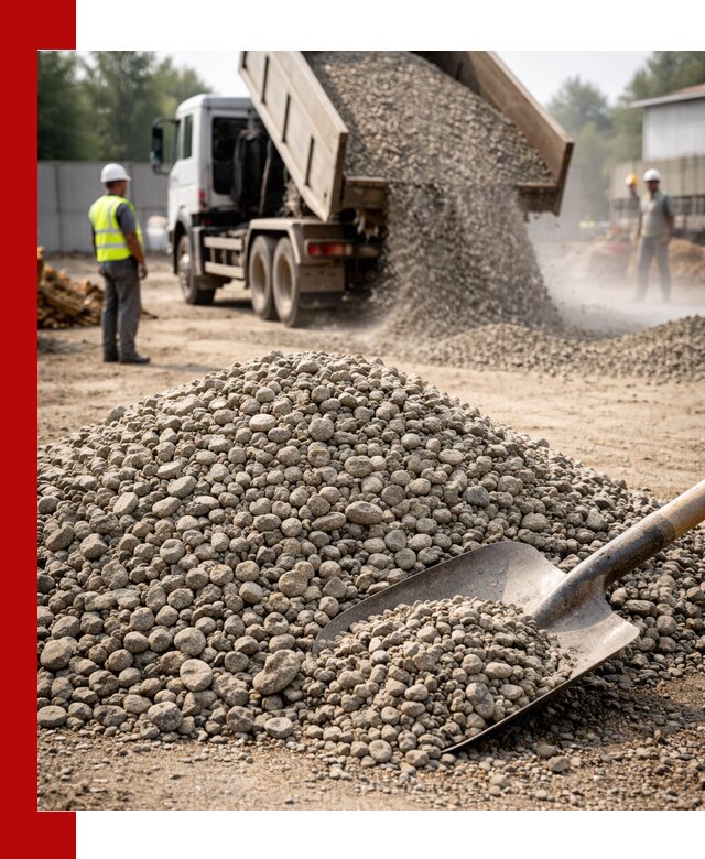 Доставка гравия фракции 20-40 в ессентуках с самосвалами