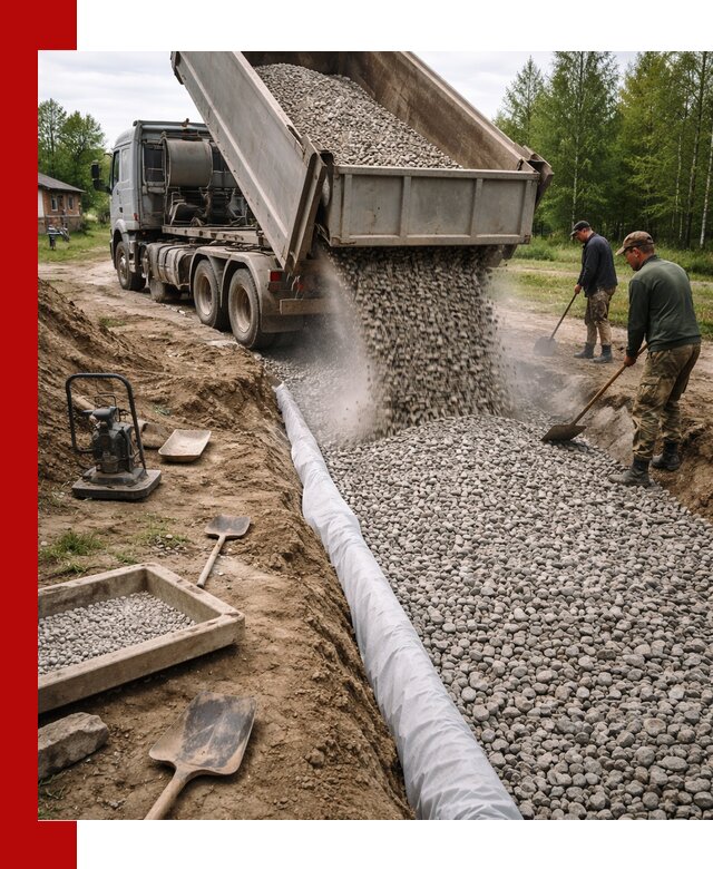 Гравий для дренажа с доставкой в ессентуках качественный и недорогой