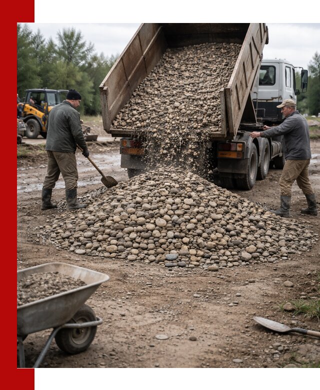 Доставка гальки речной оптом и в розницу в ессентуках