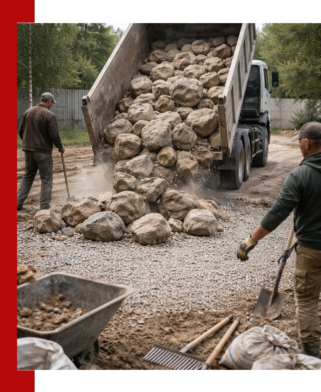 Доставка и укладка булыжника в ессентуках