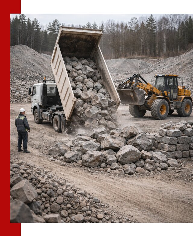 Доставка и продажа бутового гранитного камня в ессентуках