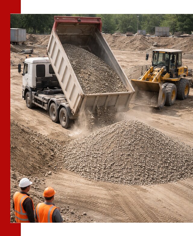 Щебень с песком (ЩГПС С2) с доставкой в ессентуках