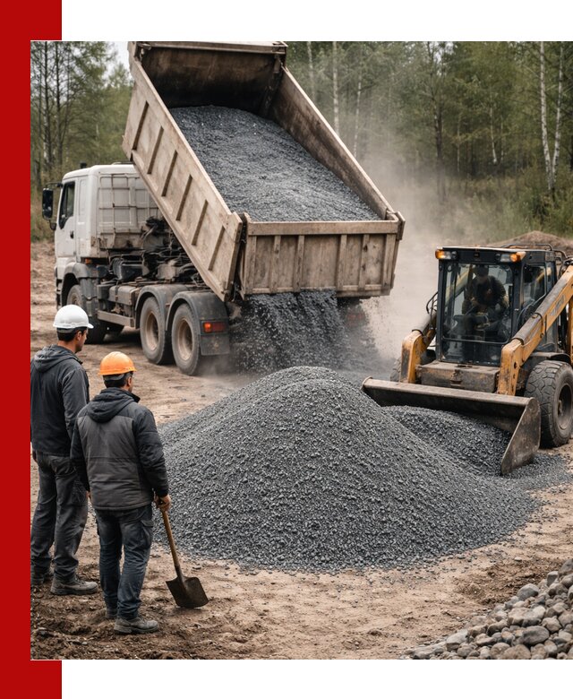 Гранитный отсев 0-5 с доставкой и разгрузкой в ессентуках