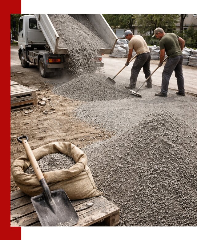 Отсев для тротуарной плитки в ессентуках — доставка и укладка