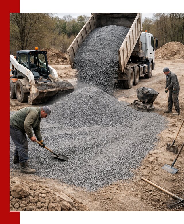 Отсев для подсыпки в ессентуках — доставка и подсыпка на участок