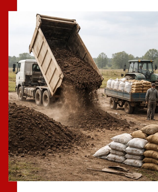Доставка грунта и удобрений оптом в ессентуках для сельхоз и строительства