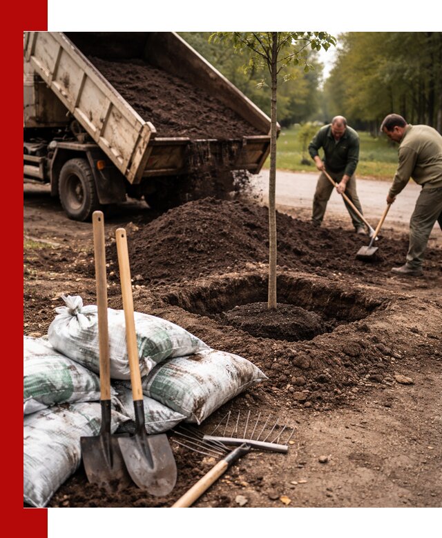 Грунт для посадки деревьев в ессентуках — доставка и подготовка почвы