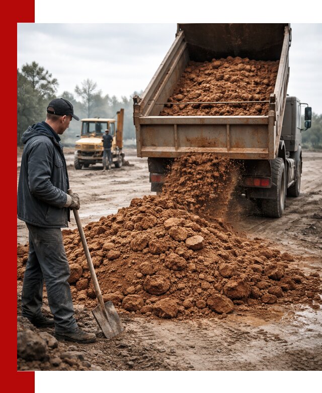 Глина для засыпки в ессентуках с доставкой самосвалами