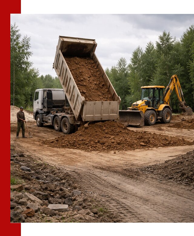 Доставка суглинка самосвалами в ессентуках подсыпка и планировка