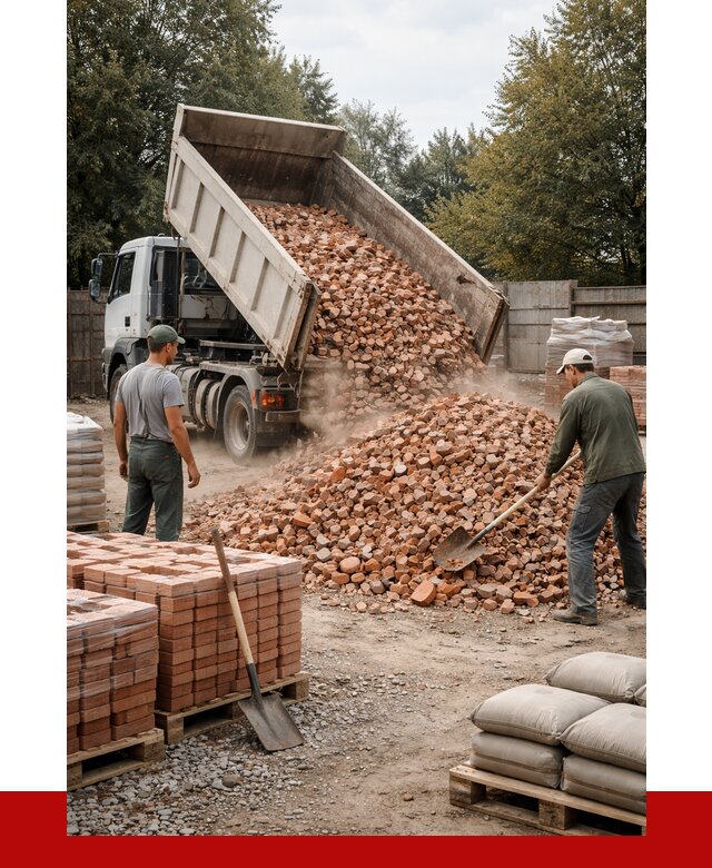 Бой кирпича в ессентуках с доставкой от 4283 руб/куб | ПРОНЕРУДСсн