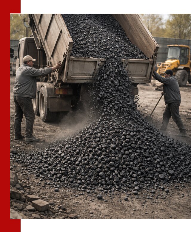 Доставка угля семечка самосвалами в ессентуках