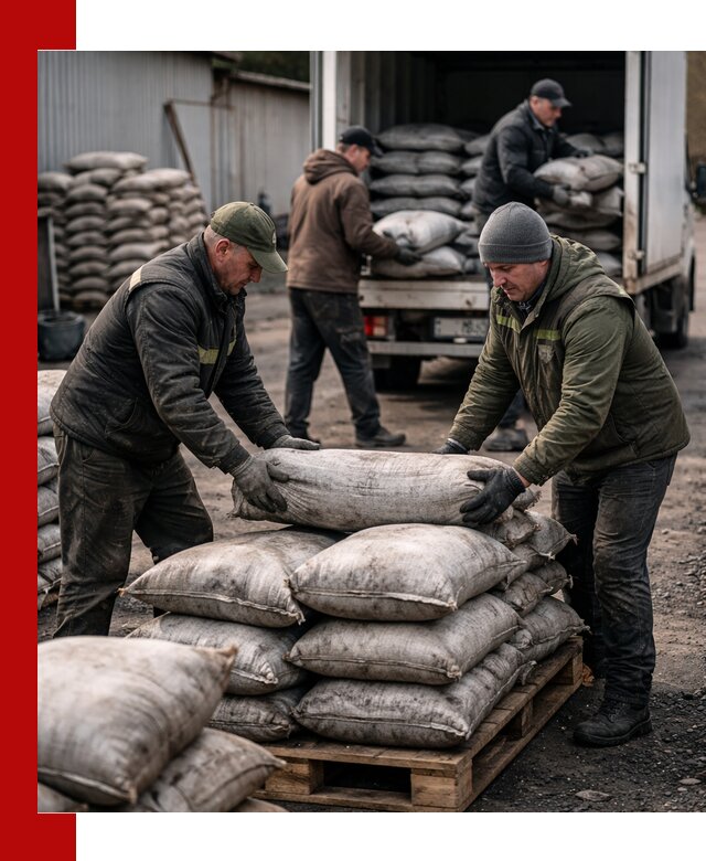 Доставка угля в мешках по выгодным ценам в ессентуках