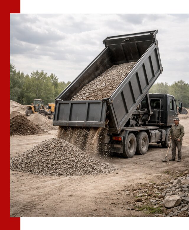 Доставка самосвалом 30 м3 по выгодным ценам в ессентуках