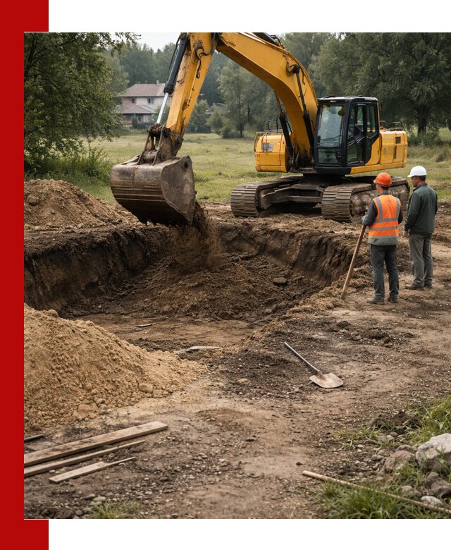 Рытье котлована под фундамент в ессентуках (быстро и недорого)