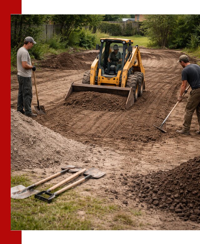 Планировка участка грунтом с вывозом и доставкой в ессентуках