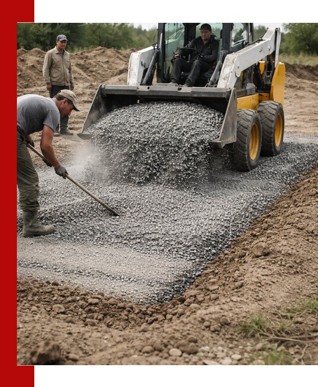 Устройство щебеночной подушки в ессентуках для дорог и фундаментов